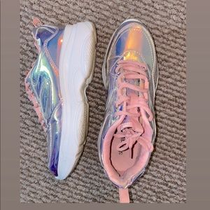 Pink chrome size 8 sneakers